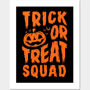 Trick or Treat - Squad Shirt -  Halloween - Pumpkin - Creepy Cute Posters and Art